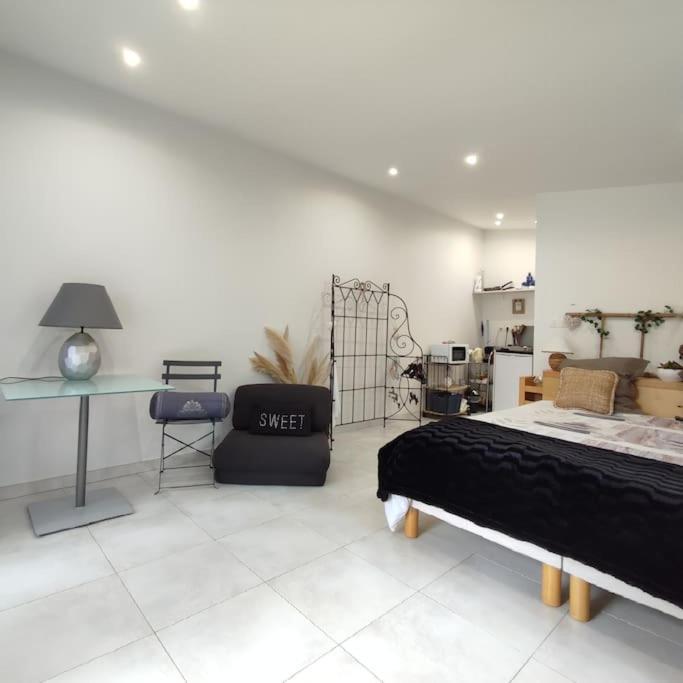 Studio Independant Dans Villa, Parking Gratuit. 卡斯泰尔诺勒莱 外观 照片